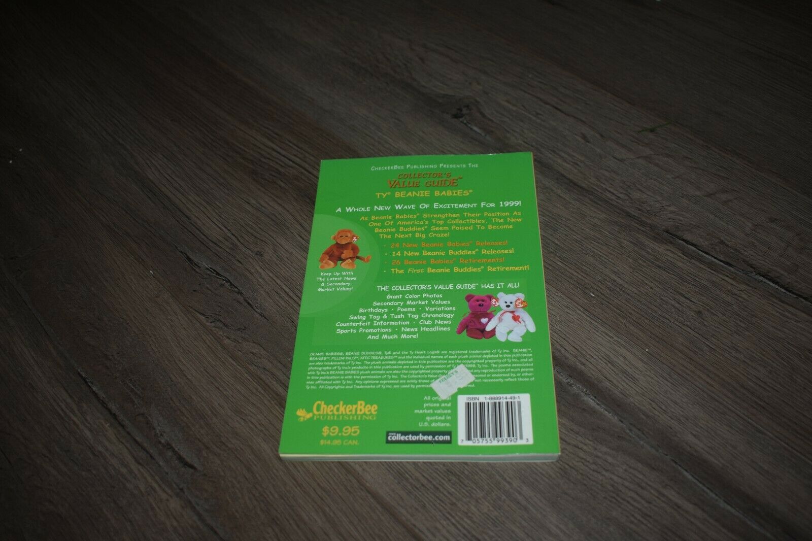 Collector's Value Guide Ty Beanie Babies Spring 1999 edition handbook & price - Fresh Stock Dated October 2025