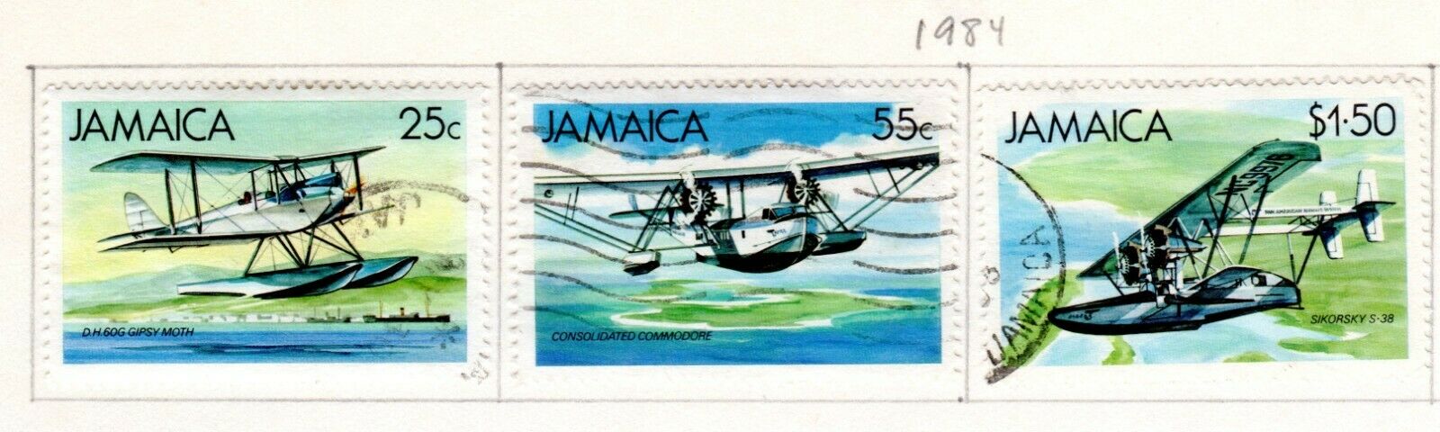 Jamaica Scott 573//617 Mostly Used on 3 Album Pages Issued 1984-1986 - Fresh Stock Dated October 2025