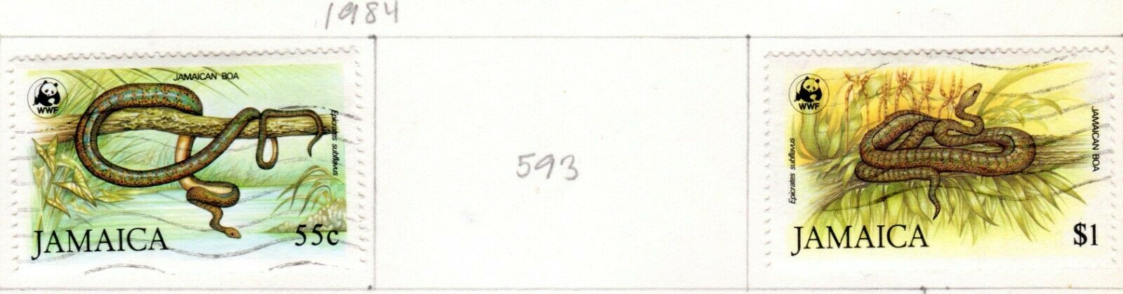 Jamaica Scott 573//617 Mostly Used on 3 Album Pages Issued 1984-1986 - Fresh Stock Dated October 2025