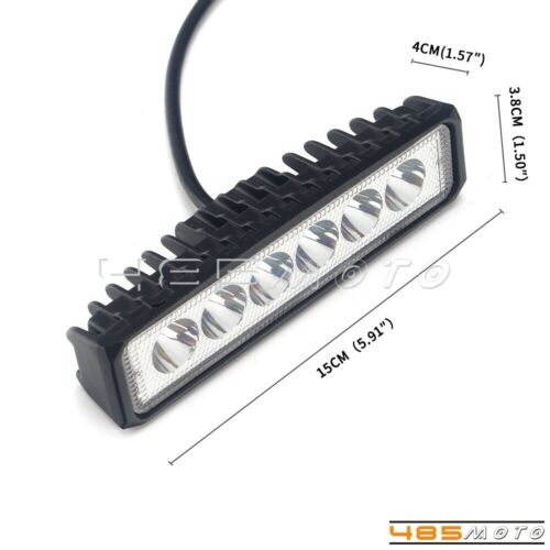 Dirt Bike Dual Sport 6pcs LED Light Bar 12V/24V Work Light Off Road Lights IP 67 - Fresh Stock Dated October 2025