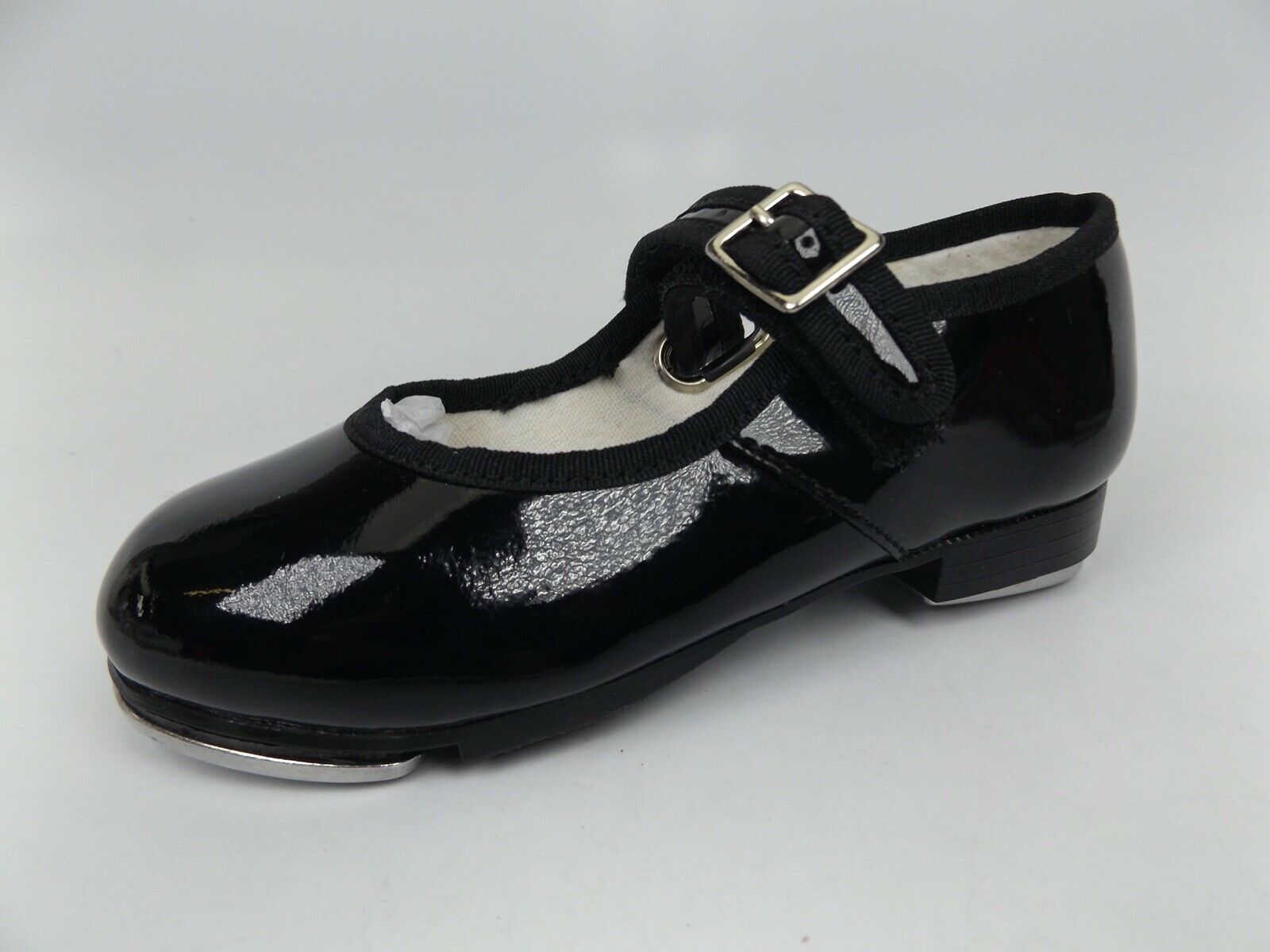 CAPEZIO Mary Jane Tap Black Patent Leather Toddler Girl's SZ 9.5 WIDE, NEW  1461 - Fresh Stock Dated October 2025
