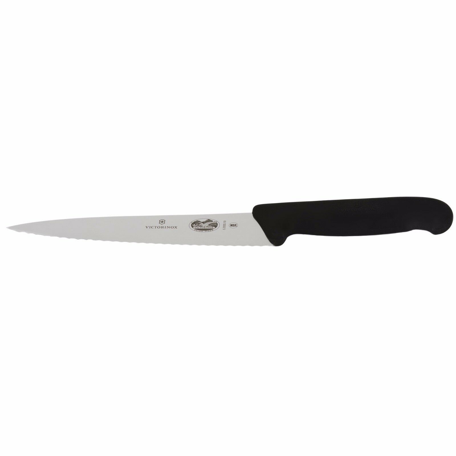 Victorinox Chef's Kitchen Knife 7 ½ Serrated Stainless Steel Blade Fibrox Handle - Fresh Stock Dated October 2025