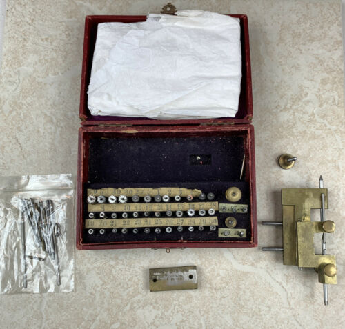 ANTIQUE VINTAGE WATCHMAKER TOOL BOX - Fresh Stock Dated October 2025