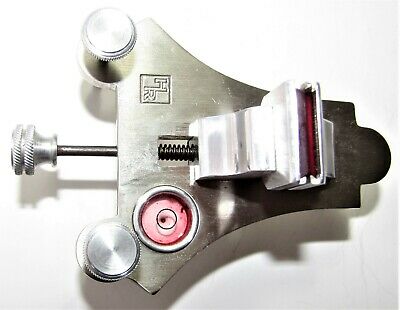 HR antique jeweler ruby jaw clamp level poising vise watch watchmaker tool w/box - Fresh Stock Dated October 2025