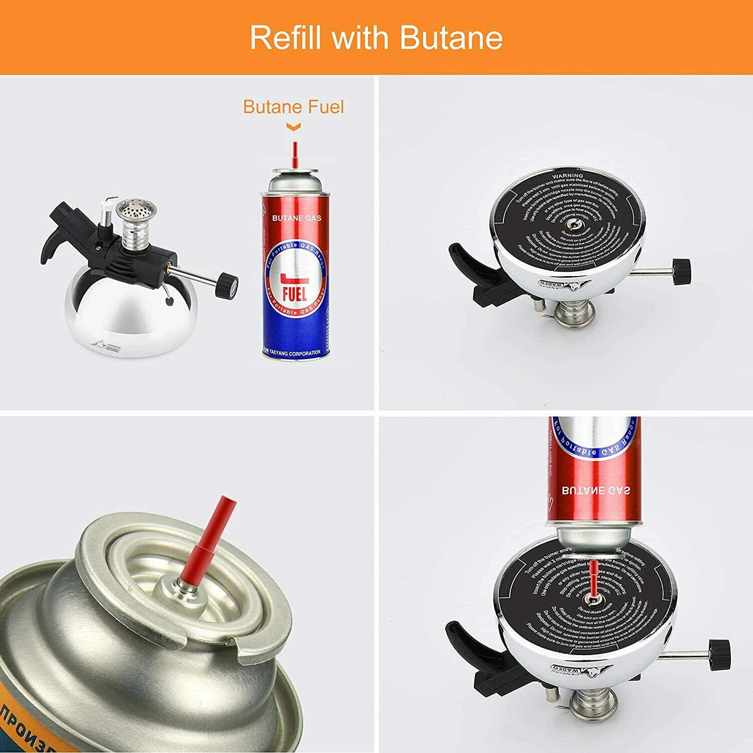 Mini Butane Burner, Tabletop Burner & Aluminium Rack, Portable Burner, Cooking - Fresh Stock Dated October 2025