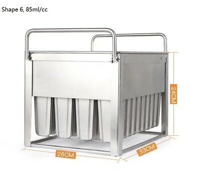 Commercial popsicle molds ice cream molds  reuseable 6 different size to select - Fresh Stock Dated October 2025