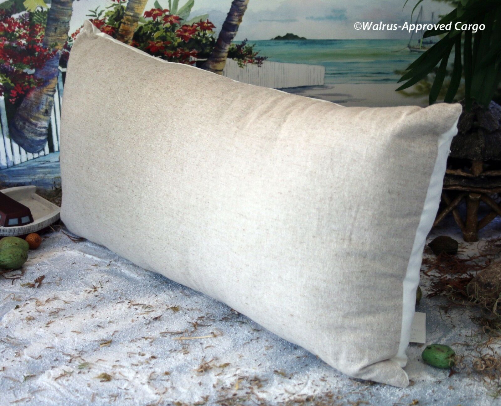 POTTERY BARN KIDS PAINTED MERMAID LUMBAR PILLOW -NWT- AN OCEAN OF MYTHICAL DÉCOR - Fresh Stock Dated October 2025