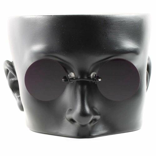 Old Fashion Pince Nez Gothic Vampire Purple Costume Cosplay Round Sun Glasses - Fresh Stock Dated October 2025