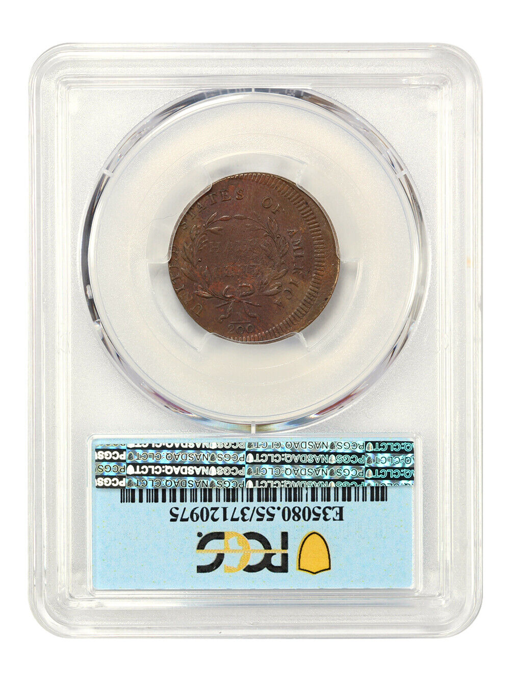 1795 PE, Punctuated Date 1/2c PCGS AU55 (C-4, Struck 5% Off Center) D.L. Hansen - Fresh Stock Dated October 2025