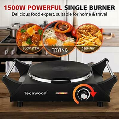 Hot Plate Portable Electric Stove 1500W Cast Iron Stove Single Burner - Fresh Stock Dated October 2025