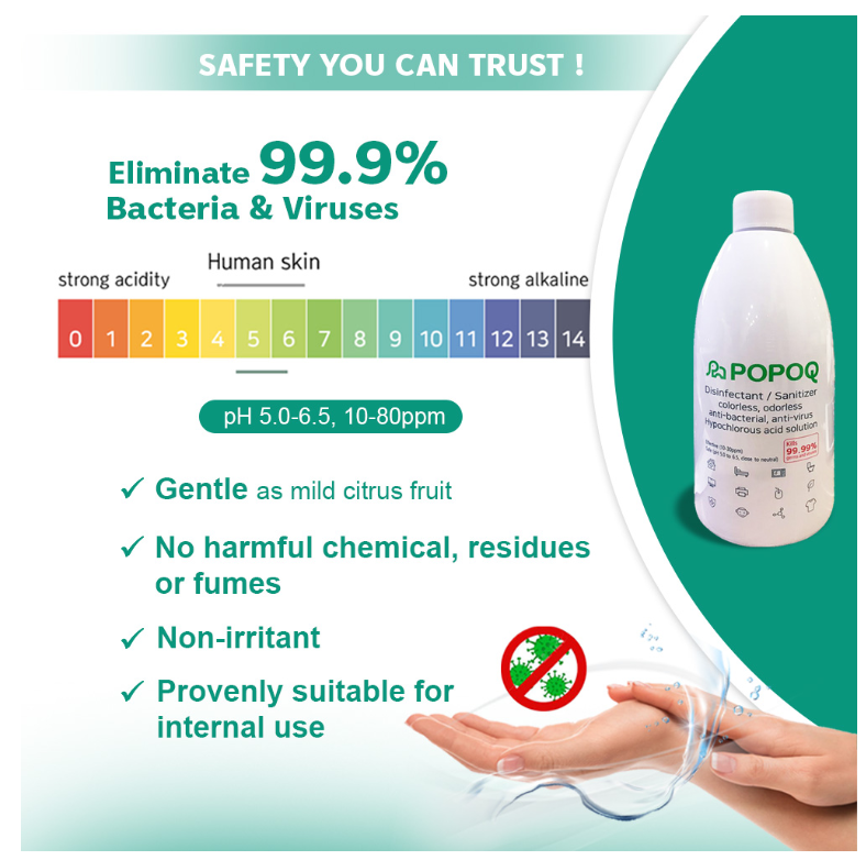 3 X POPOQ Korean Hand Sanitizer Disinfectant Spray 16.9oz - Fresh Stock Dated October 2025