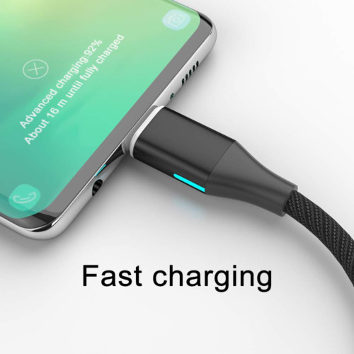 NetDot Magnetic Charging Cable, Gen10 Nylon Braided 3.3 ft, BLACK - Fresh Stock Dated October 2025