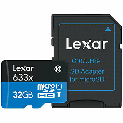 Lexar High-Performance 633x microSDHC/microSDXC UHS-I 32gb Memory Card - Fresh Stock Dated October 2025