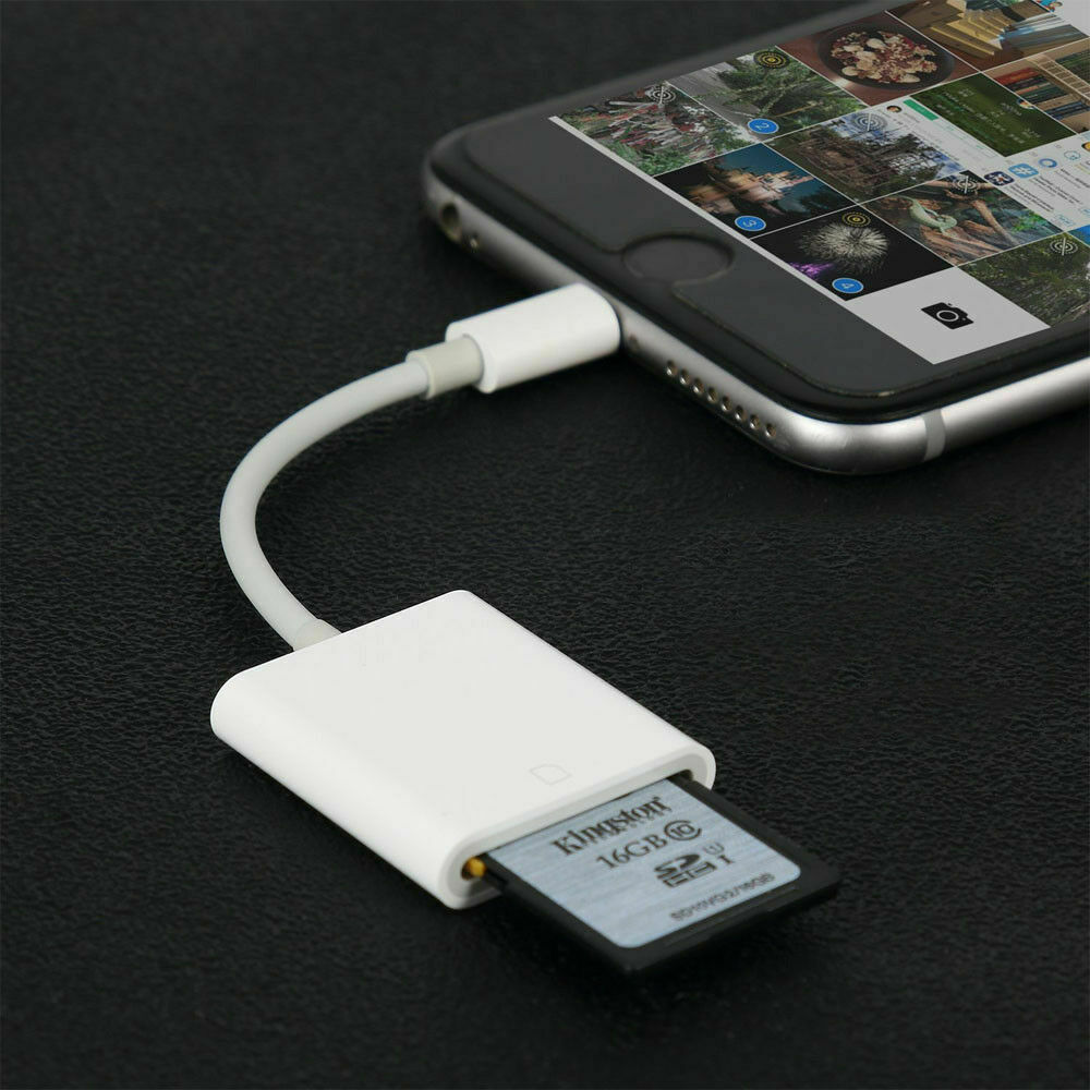 Camera Reader Adapter SD Card for Apple iPhone iPhone 7 8 Plus 11 12 - Fresh Stock Dated October 2025