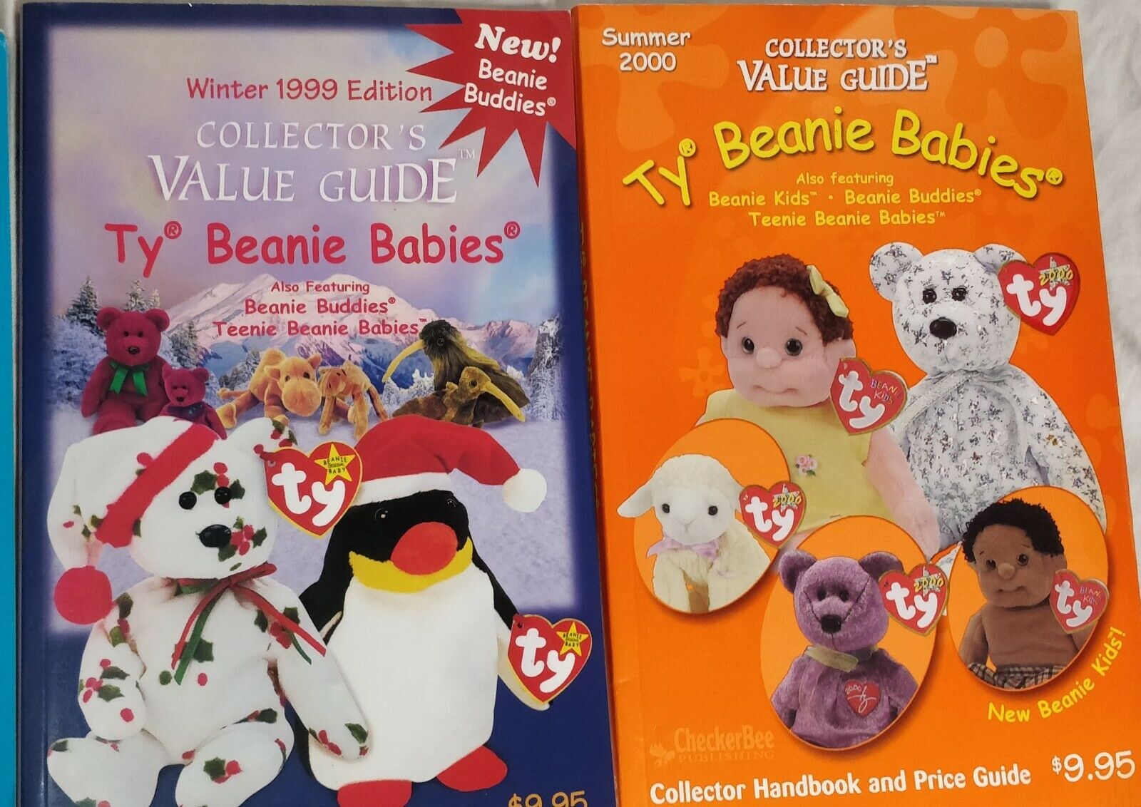 Ty Beanie Babies Collector's Value Guide Lot of 5: 1998,1999,2000,2001 - Fresh Stock Dated October 2025