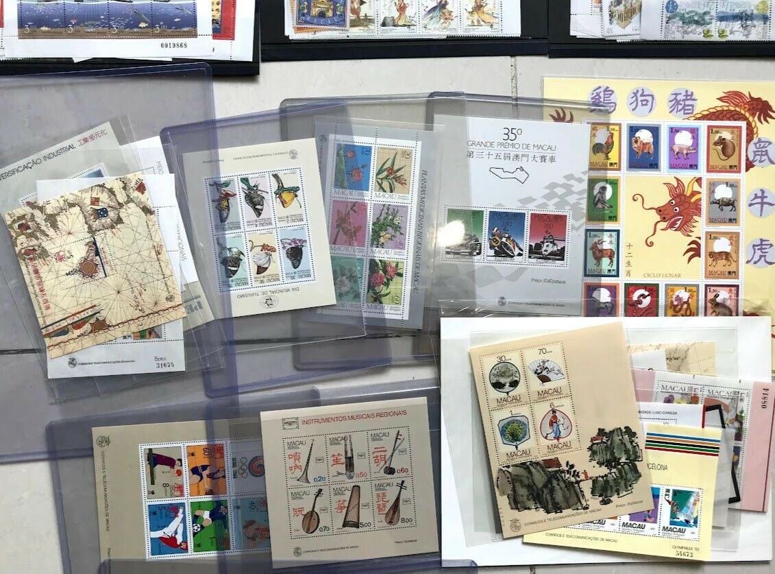 Macau 1982  ~ 1999  年票  Whole Year Full stamps set MNH - Fresh Stock Dated October 2025