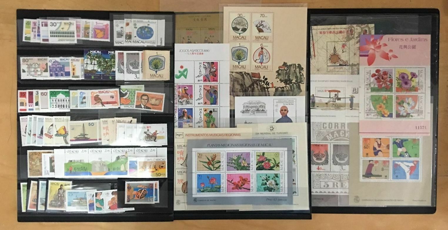 Macau 1982  ~ 1999  年票  Whole Year Full stamps set MNH - Fresh Stock Dated October 2025