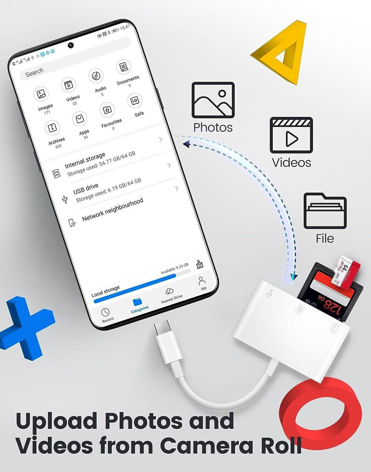 USB C to Micro SD TF Card Reader USB-C to Camera Card Adapter for iPad Pro - Fresh Stock Dated October 2025