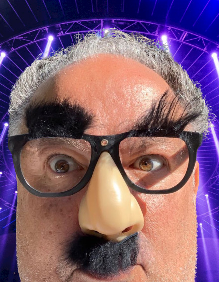 Deluxe RUBBER NOSE GROUCHO GLASSES Funny Black Frame Mustache Joke Fuzzy Puss - Fresh Stock Dated October 2025