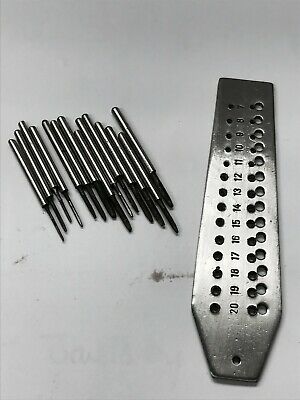 SCREWPLATE MINI TAP & DIE SET 14 TAPS  0.7mm -2mm Range JEWELRY &  WATCH REPAIR - Fresh Stock Dated October 2025