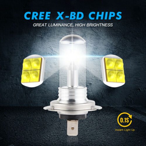 H7 LED Headlight Bulbs Fits For BMW R1200GS 2004-2017 R1200RT 2006-2016 80W - Fresh Stock Dated October 2025