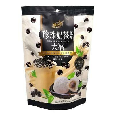 Yuki & Love Boba Milk Tea Mochi Snack 8.48 Oz./240 g. (Pack of 2) - Fresh Stock Dated October 2025