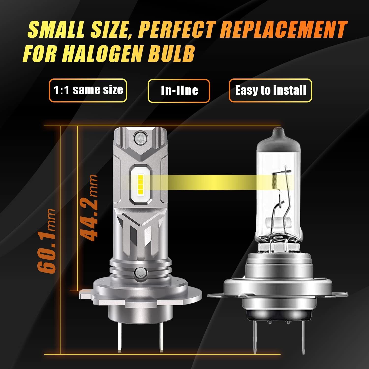 For Honda CBR929RR 2000 2001 CBR954RR 2001-2003 Motorcycle H7 LED Headlight 100W - Fresh Stock Dated October 2025