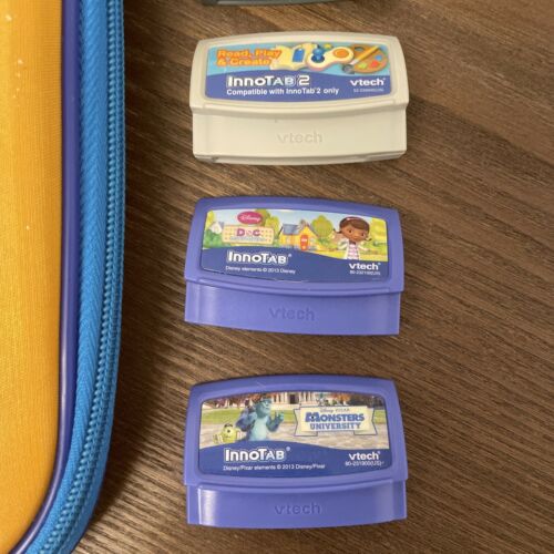 Genuine Vtech InnoTab 2 Zippered Storage Case + 5 Games - Brave Monsters Penguin - Fresh Stock Dated October 2025