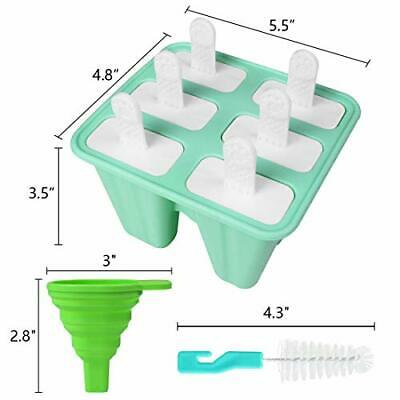 Popsicle Molds, Silicone Popsicle Molds DIY Reusable Ice Pop Molds - Easy - Fresh Stock Dated October 2025