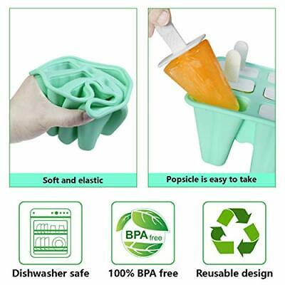 Popsicle Molds, Silicone Popsicle Molds DIY Reusable Ice Pop Molds - Easy - Fresh Stock Dated October 2025