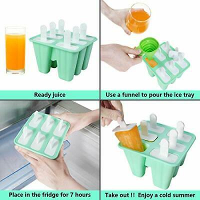 Popsicle Molds, Silicone Popsicle Molds DIY Reusable Ice Pop Molds - Easy - Fresh Stock Dated October 2025