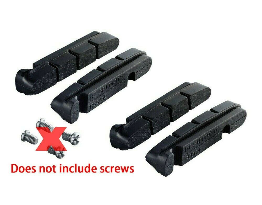 SHIMANO R55C4 DURACE ULTEGRA 105 ROAD BIKE BRAKE PADS (2 sets) - Fresh Stock Dated October 2025