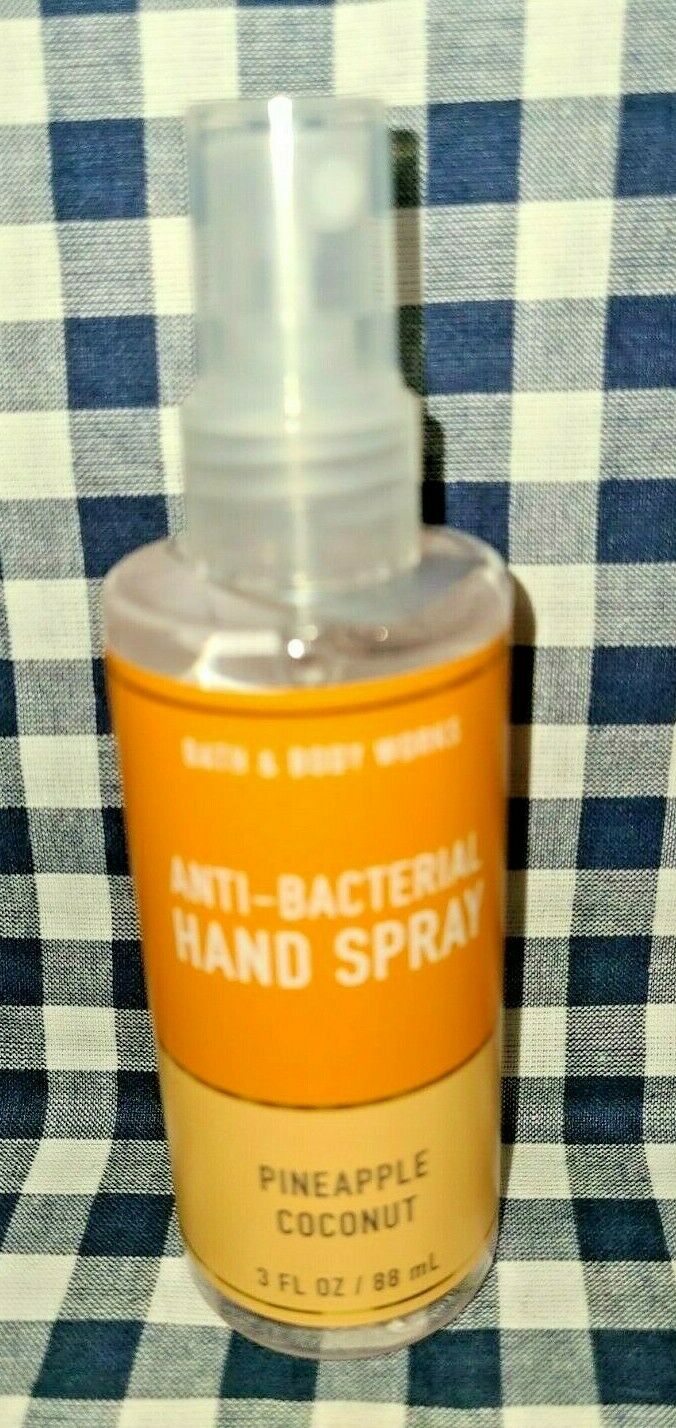 2-Pack Pineapple Coconut NEW Anti-Bacterial Spray Sanitizer Bath & Body Works - Fresh Stock Dated October 2025