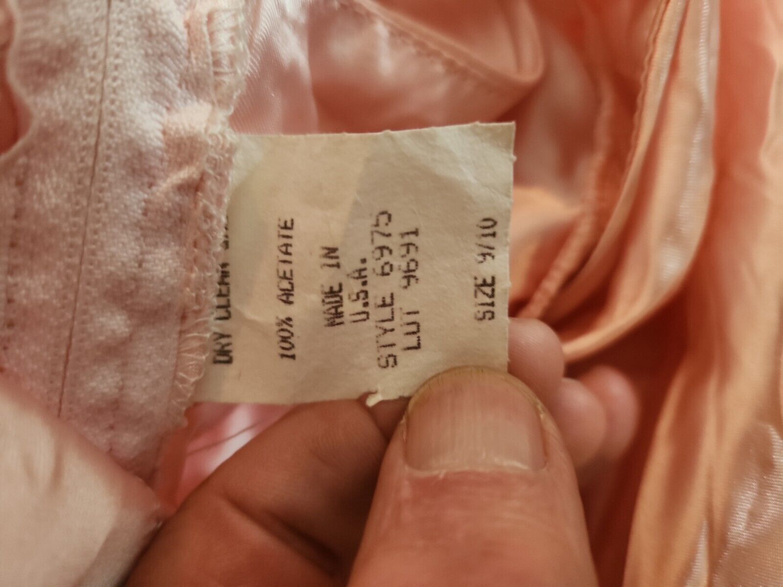 vintage skirt 1980 s pink satin w/ lace overlay sz 9-10 80's great - Fresh Stock Dated October 2025