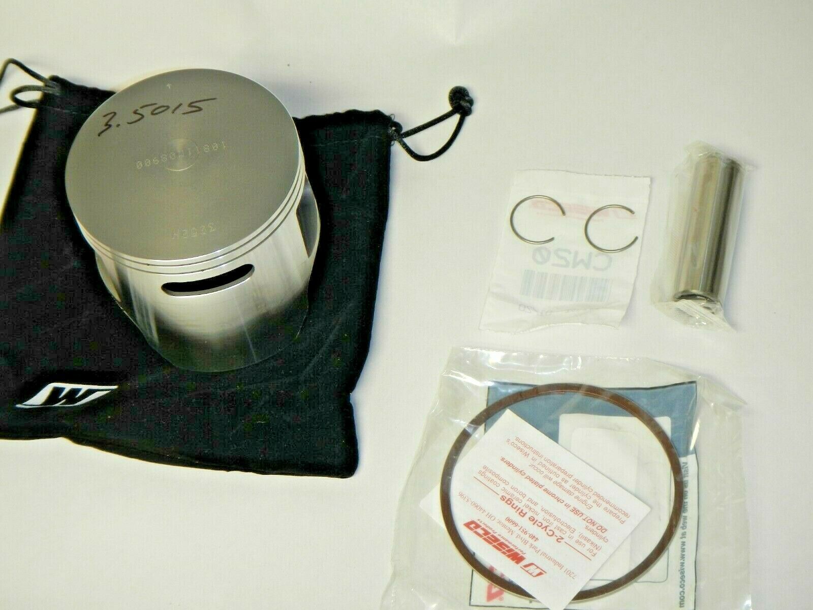 NEW Re-plated OEM cylinder & Wiseco piston kit set 1990 KTM 500 MX 56530005001 - Fresh Stock Dated October 2025