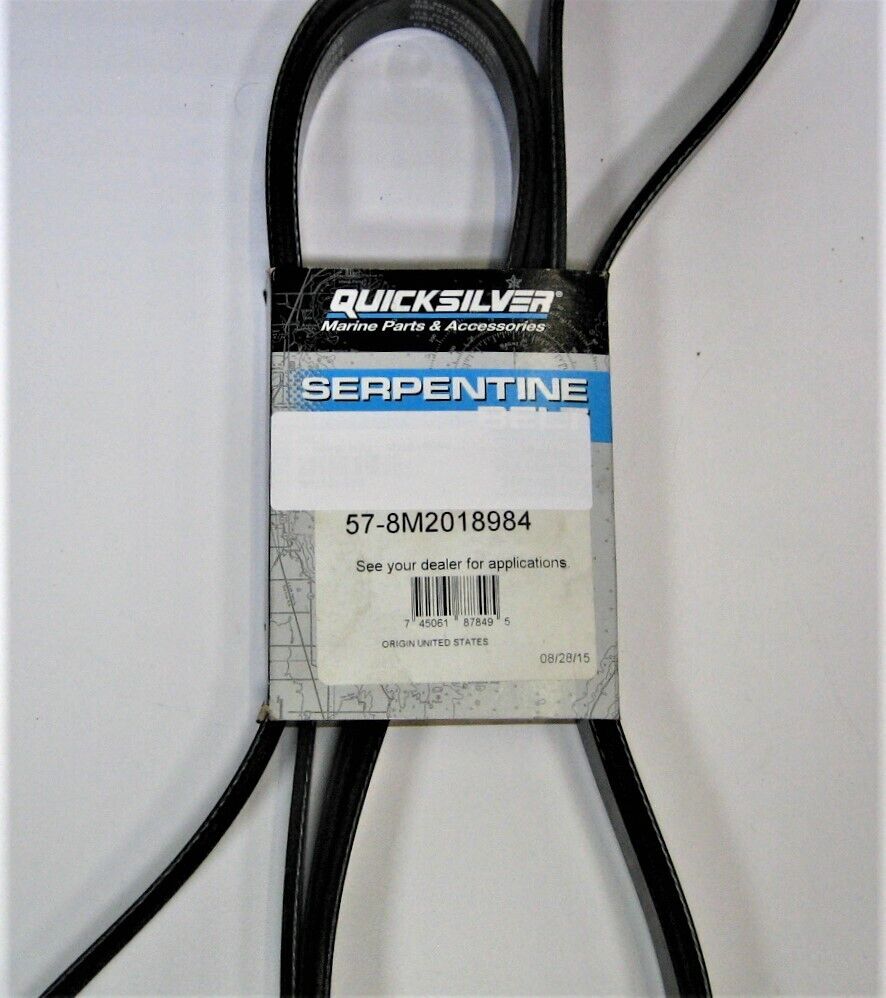 Quicksilver 57-8M2018984 *OEM* ~NEW~ MerCruiser 4.3L Sterndrive Serpentine Belt - Fresh Stock Dated October 2025