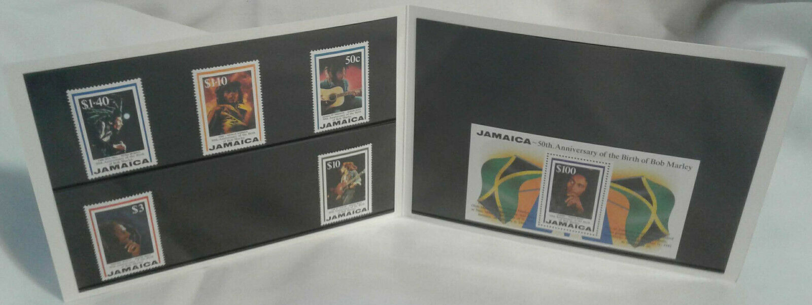 50th Anniversary of the Birth of Bob Marley Stamp Album (Jamaica) - Fresh Stock Dated October 2025
