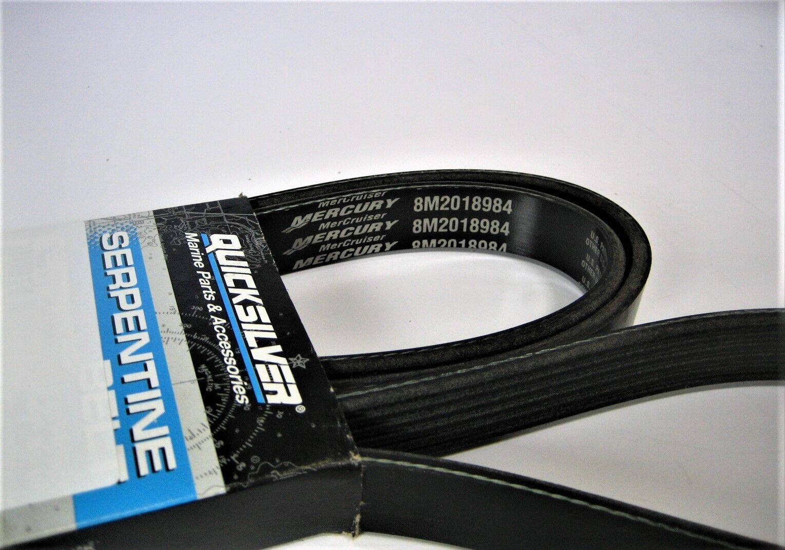 Quicksilver 57-8M2018984 *OEM* ~NEW~ MerCruiser 4.3L Sterndrive Serpentine Belt - Fresh Stock Dated October 2025