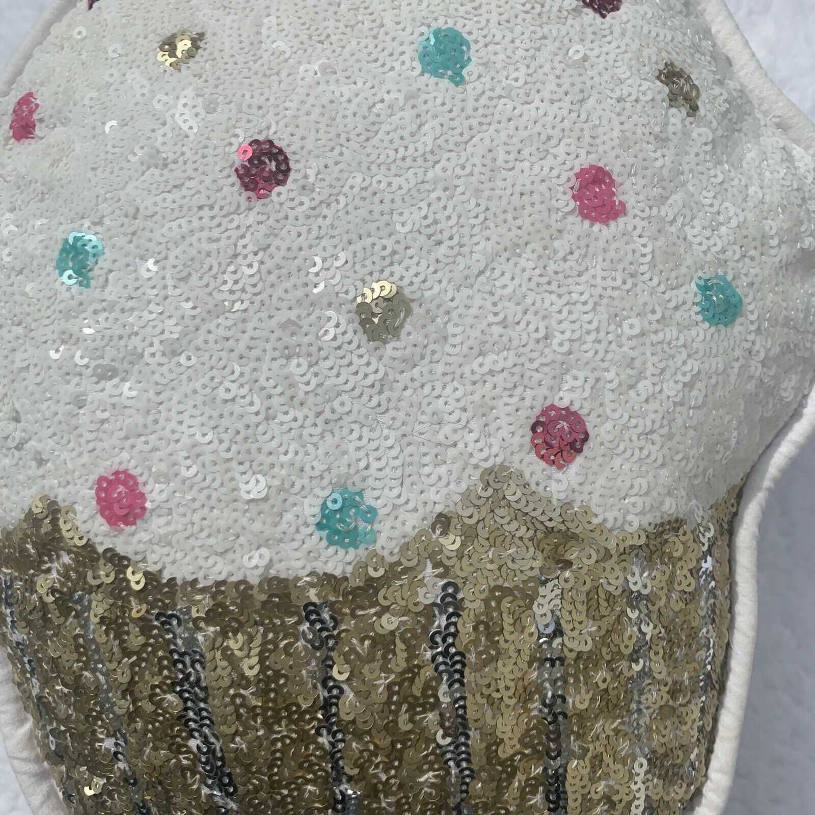 EUC Large Cupcake Pillow Pottery Barn Teen - Fresh Stock Dated October 2025