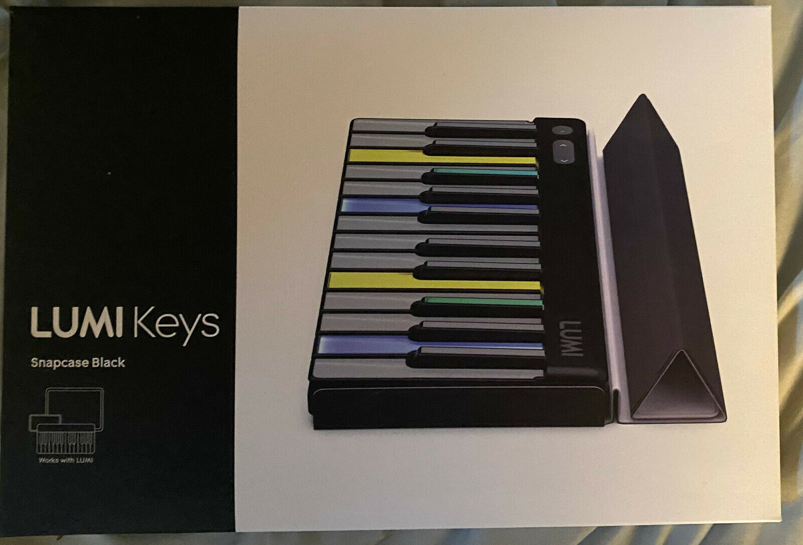 ROLI BLACK Lumi Keys Studio Edition 4D MIDI Bluetooth Keyboard w/ ROLI Snapcase - Fresh Stock Dated October 2025