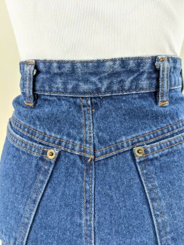 Vintage Denim Wiggle Skirt Made In Morocco 80s Jean Pencil Skirt western pinup - Fresh Stock Dated October 2025