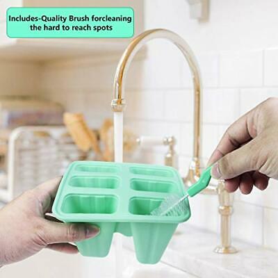 Popsicle Molds, Silicone Popsicle Molds DIY Reusable Ice Pop Molds - Easy - Fresh Stock Dated October 2025