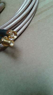 US MADE  SMA plug  TO  SMA jack  MIL- RG-400 coax cable  30 ft  (50 ohm) - Fresh Stock Dated October 2025