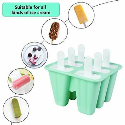 Popsicle Molds, Silicone Popsicle Molds DIY Reusable Ice Pop Molds - Easy - Fresh Stock Dated October 2025