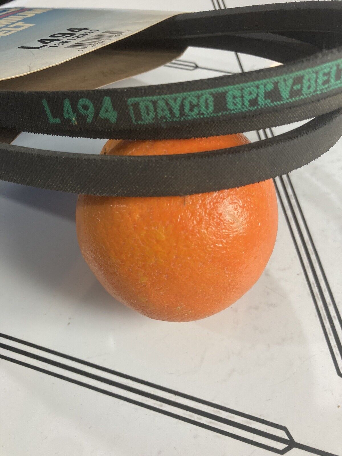 DAYCO GPL PREMIUM V-BELT L494 or  13RL2390 NOS Made in the USA - Fresh Stock Dated October 2025