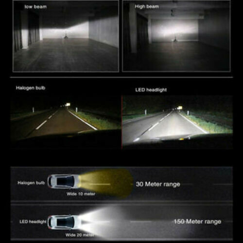 H4 9003 HB2 270000LM CREE LED Bulb HID Hi/Low Beam Motorcycle Headlight 6000K - Fresh Stock Dated October 2025