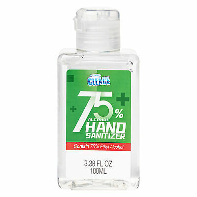 Cleace Advanced 75% Alcohol Hand Sanitizer Gel, 120 small bottles, 3.38 oz each - Fresh Stock Dated October 2025