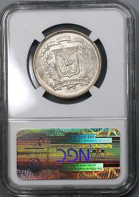 1952 NGC MS 65 Dominican Republic 1/2 Peso Silver Coin (19012101C) - Fresh Stock Dated October 2025