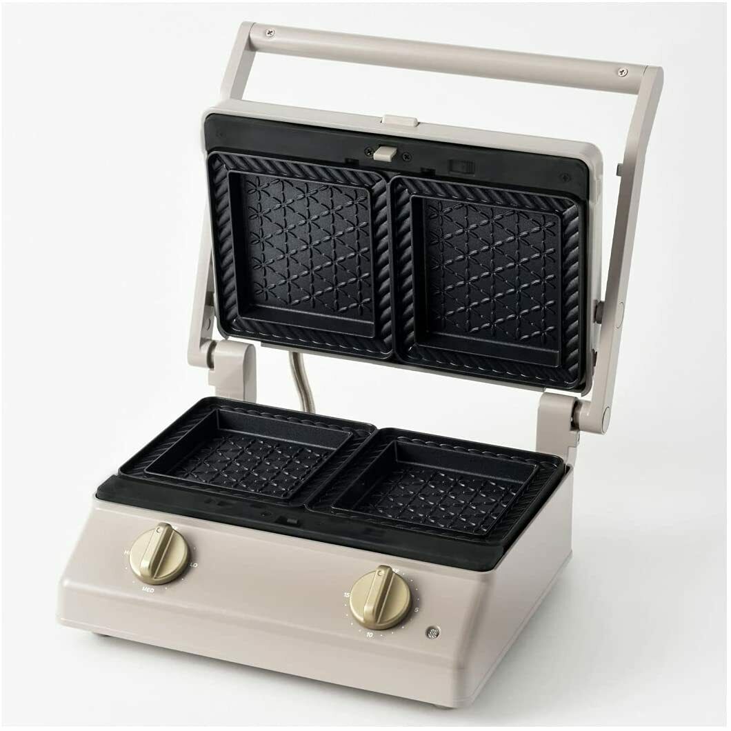 BRUNO BOE084-GRG Grill Sandwich Maker Double Greige Japan Domestic New - Fresh Stock Dated October 2025