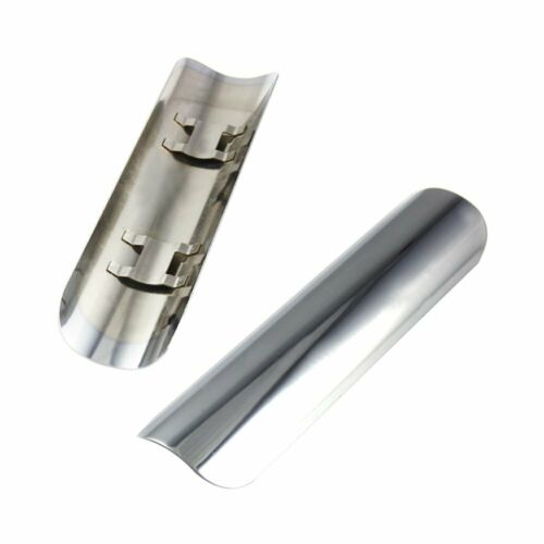 1X Chrome-plated Motorcycle Exhaust Pipe Heat Shield Cover Guard & 51-70mm Clamp - Fresh Stock Dated October 2025